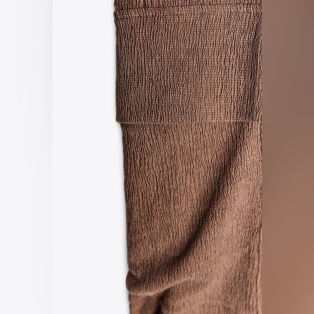 TEXTURED CARGO PANTS - Picture 4 of 4